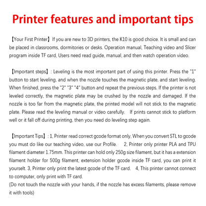 Beginner's Precision 3D Printer for PLA & TPU